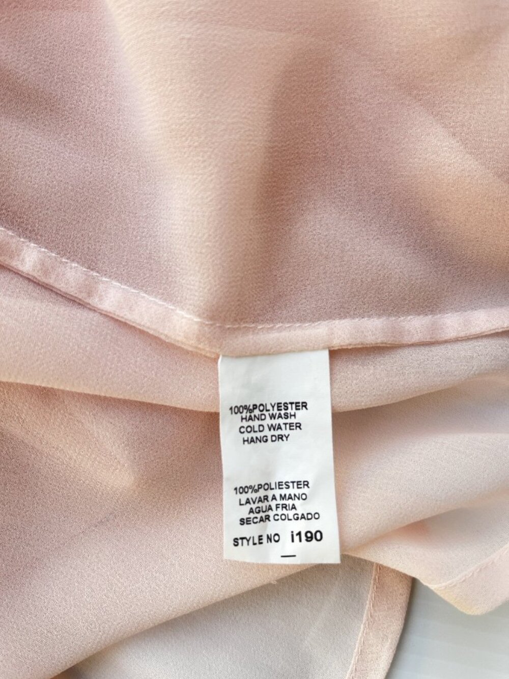 Pink Button Down Tunic Blouse Long Sleeve Size L NWOT - Picture 5 of 9